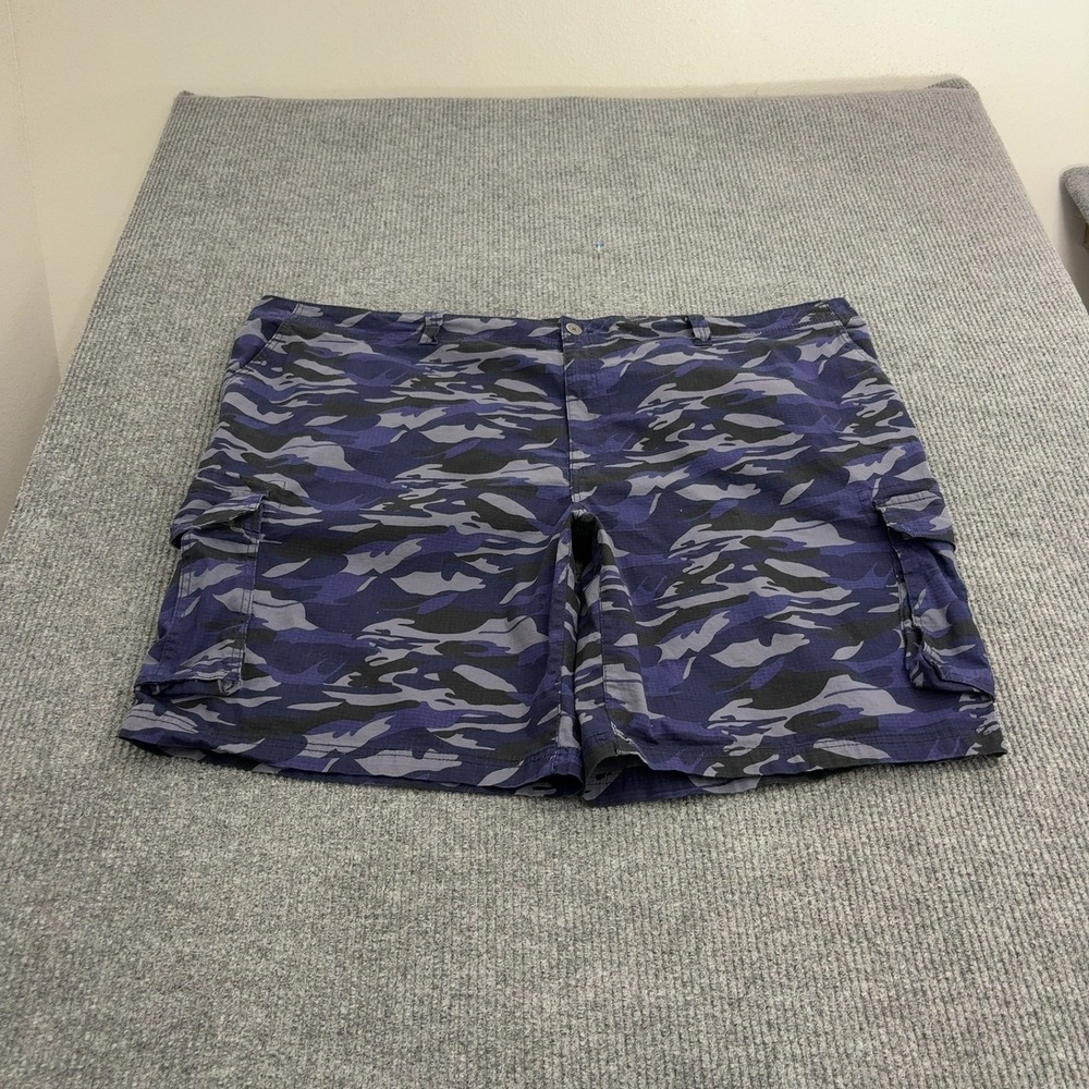 Lee Dungarees Cargo Shorts Mens 58 Blue Cotton Ripstop Camo Tactical Streetwear